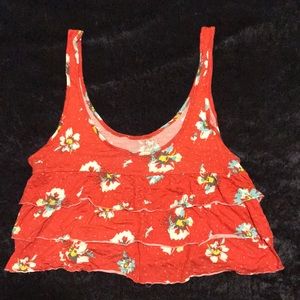 Roxy Floral Crop Tank Top